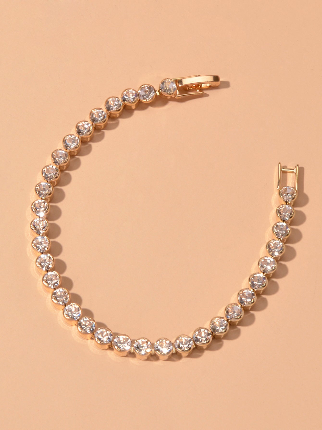 Full Rhinestone Tennis Bracelet
