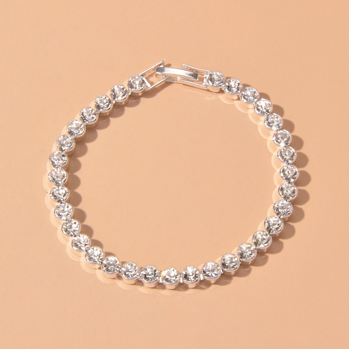 Full Rhinestone Tennis Bracelet