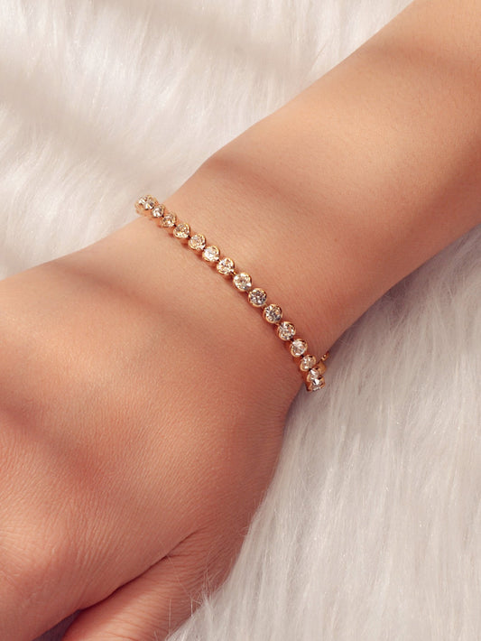 Full Rhinestone Tennis Bracelet
