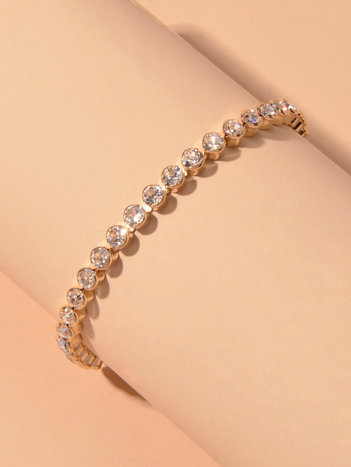 Full Rhinestone Tennis Bracelet